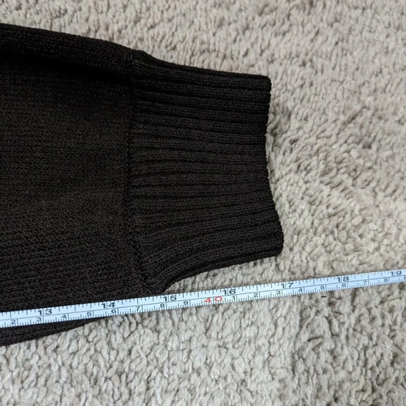 St John Brown and tan with gold sweater Santana knit size L - Picture 8 of 9